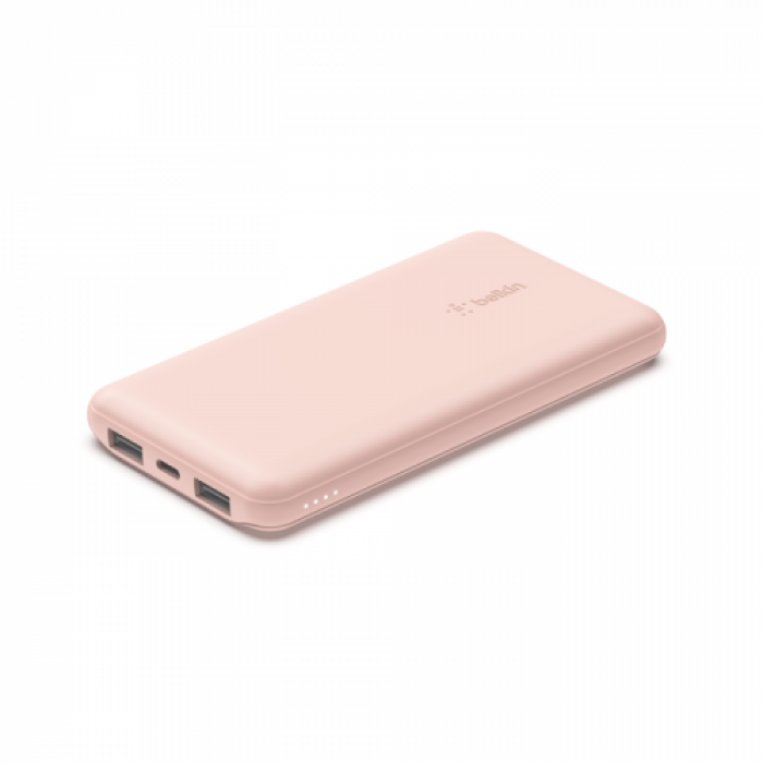 Baterie portabila Belkin Boost Charge 10K, 1x USB-C, 2x USB, 10.000mAh, Rose Gold