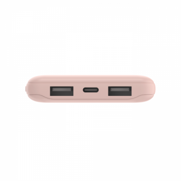 Baterie portabila Belkin Boost Charge 10K, 1x USB-C, 2x USB, 10.000mAh, Rose Gold