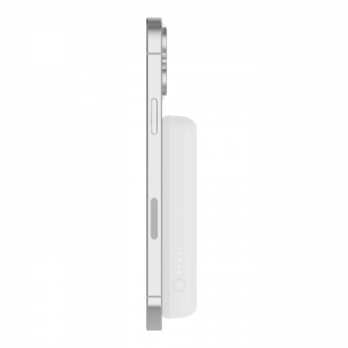 Baterie portabila Belkin Boost Charge Magnetic Wireless, 1x USB-C, 5000mAh, White