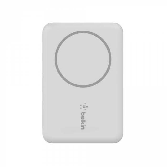 Baterie portabila Belkin Boost Charge Magnetic Wireless, 2500mAh, White