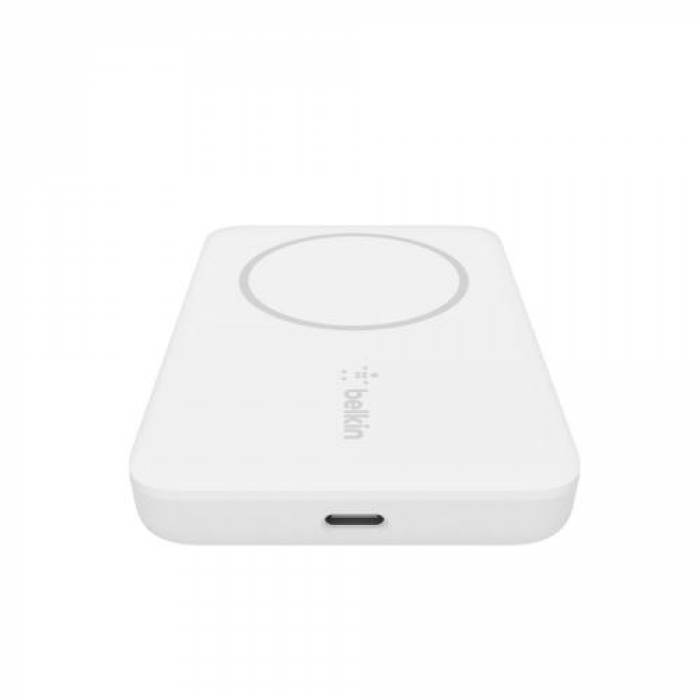 Baterie portabila Belkin Boost Charge Magnetic Wireless, 2500mAh, White