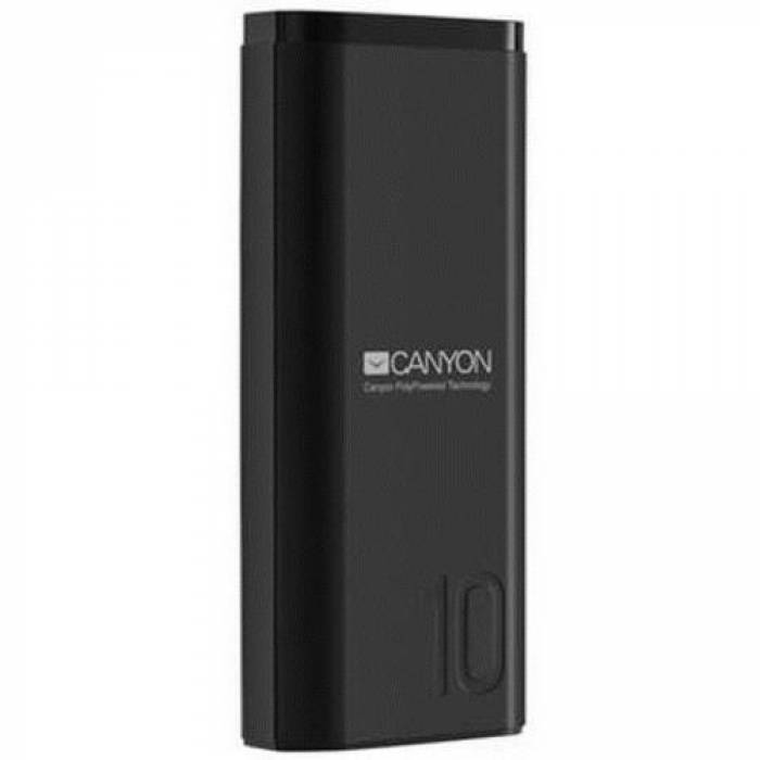 Baterie Portabila Canyon CNE-CPB010B, 10000mAh, 1x USB, Black