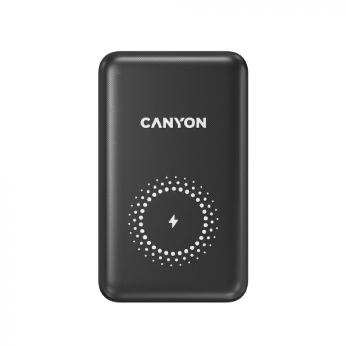 Baterie portabila Canyon PB-1001, 10000mAh, 1x USB Tip C, Black