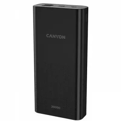 Baterie portabila Canyon PB-2001, 20000mAh, 2x USB, Black