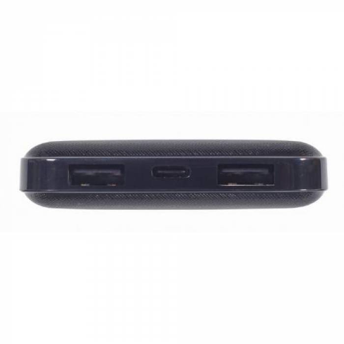 Baterie portabila Gembird PB20-02, 20000mAh, 2x USB, 1x USB-C, Black