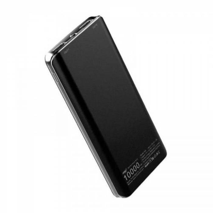 Baterie portabila Hame P45, 10000mAh, 2x USB, Black