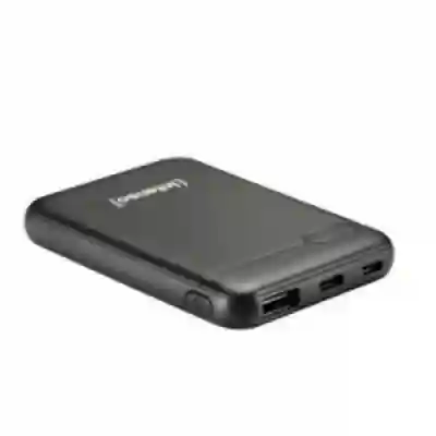 Baterie portabila Intenso XS5000, 5000mAh, 1x USB, 1x USB-C, Negru