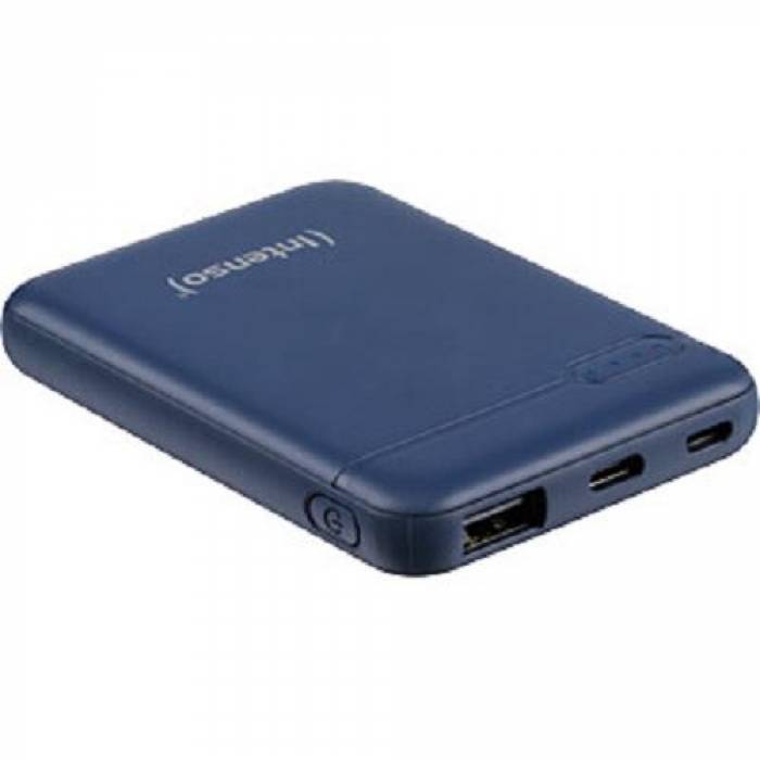 Baterie portabila Intenso XS5000, 5000mAh, 1x USB, 2x USB-C, Blue