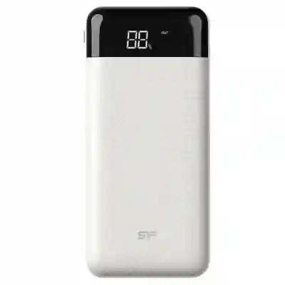 Baterie Portabila Silicon Power GP28, 10000mAH, 2x USB, 1x USB-C, Pale Grey