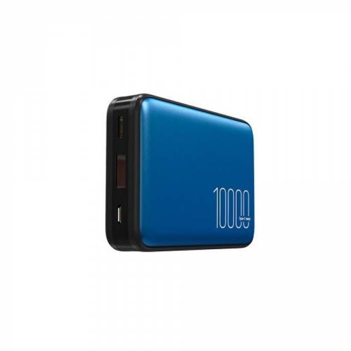 Baterie portabila Silicon Power QP70, 10000mAh, 1x USB, 1x USB-C, 1x MicroUSB,  Blue