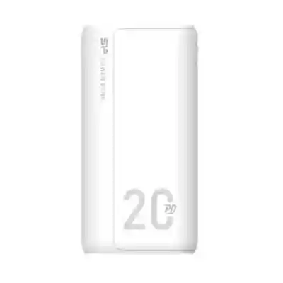 Baterie portabila Silicon Power QS15, 20000mAh, 2x USB, 1x USB-C, 1x microUSB, White