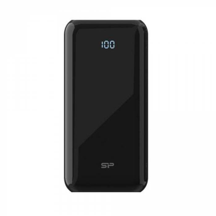 Baterie portabila Silicon Power SP20KMAPBKGS150K, 20000mAh, 2x USB 3.0, Black 