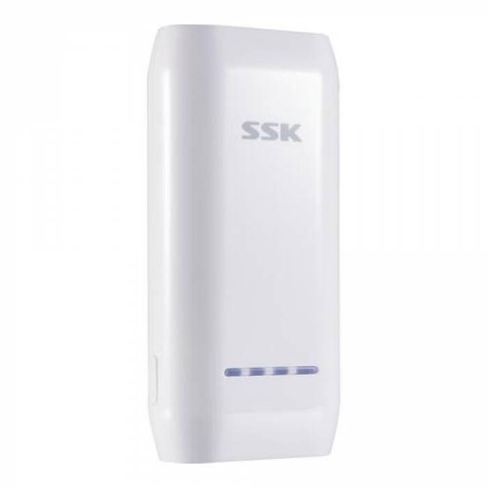 Baterie portabila SSK SRBC533, 4000mAh, 1xUSB, White