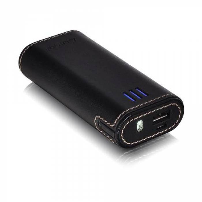 Baterie portabila Thermaltake Luxa2 PL2, 6000mAh, 1x USB, Black