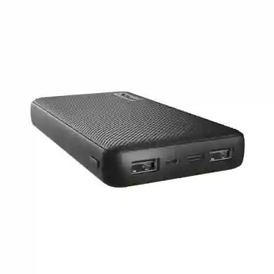 Baterie portabila Trust 23594, 15000 mAh, 2x USB, 1x USB-C, Black