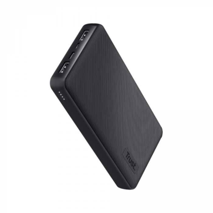 Baterie portabila Trust Primo Eco, 20000mAh, 2x USB, 1x USB-C, Black