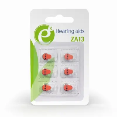 Baterii Gembird Hearing aids Button Cell ZA13, 6x 1.4V, Blister
