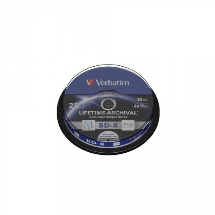 BD-R M-DISC Verbatim 4x, 25GB, 10buc, Spindle