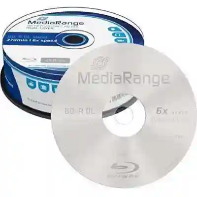 BD-R MediaRange MR508 6x, 50GB, 25buc, Cake