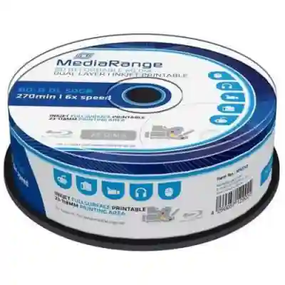 BD-R MediaRange MR510 6x, 50GB, 25buc, Cake