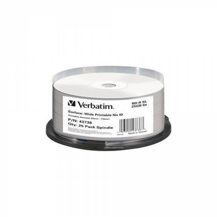 BD-R SL Verbatim 6x, 25GB, 25buc, Spindle