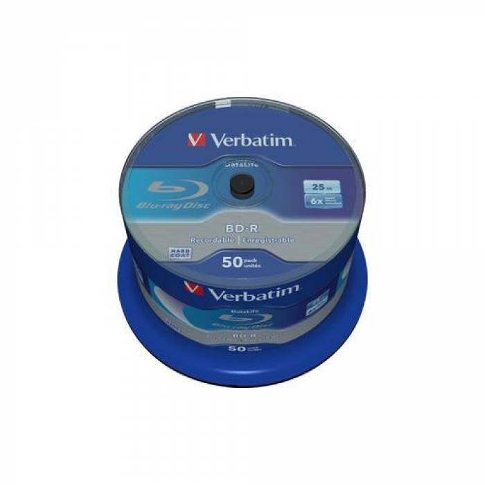 BD-R SL Verbatim 6x, 25GB, 50buc, Spindle