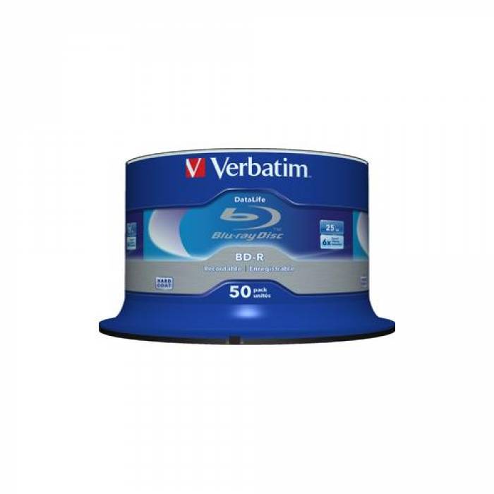 BD-R SL Verbatim 6x, 25GB, 50buc, Spindle