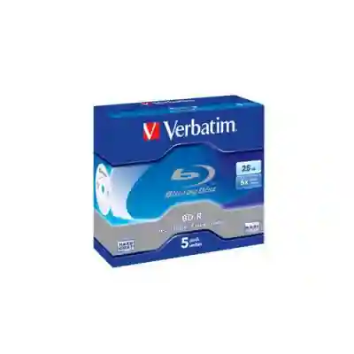 BD-R Verbatim 6x, 25GB, 5buc, Jewel case