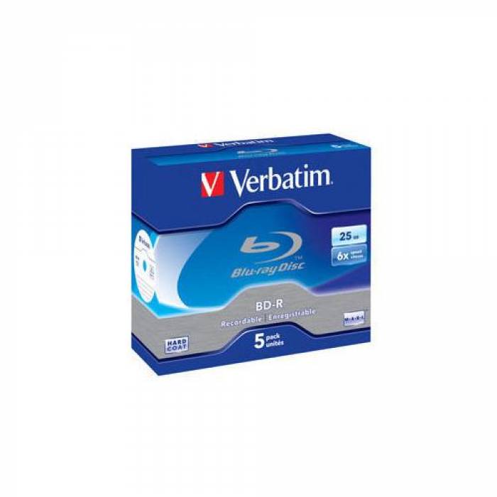 BD-R Verbatim 6x, 25GB, 5buc, Jewel case