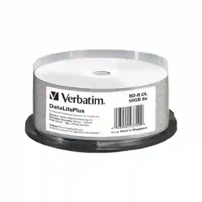 BD-R Verbatim 6X, 50GB, 25buc, Spindle