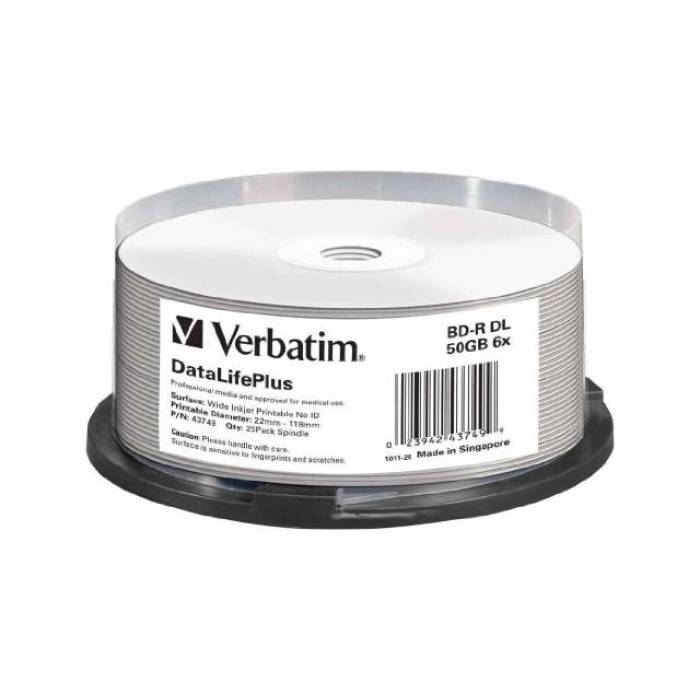 BD-R Verbatim 6X, 50GB, 25buc, Spindle