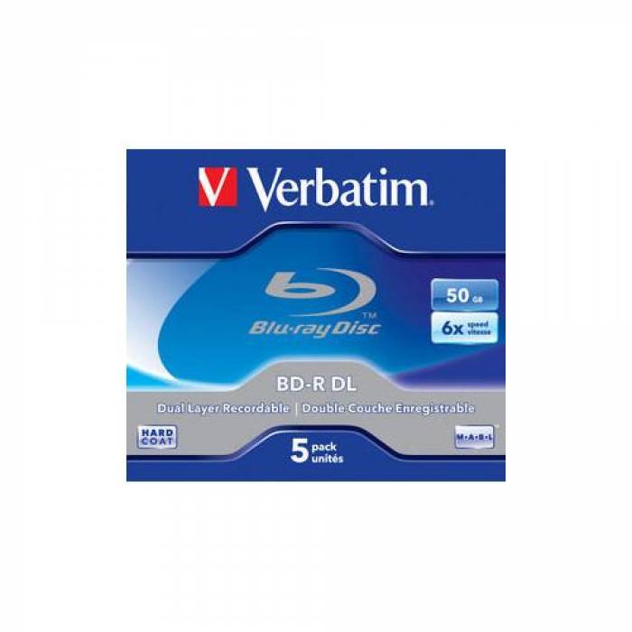 BD-R Verbatim Dual Layer 6x, 50GB, 1buc, Jewel case