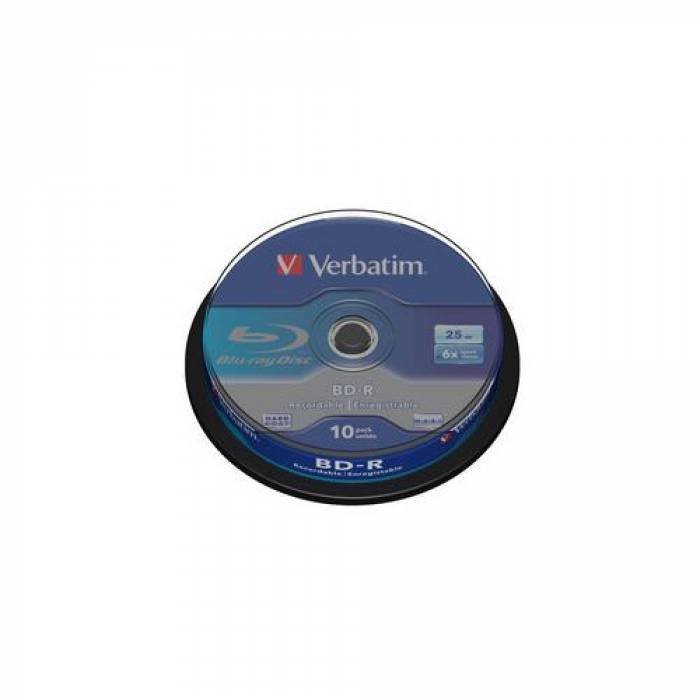 BD-R Verbatim Single Layer 6x, 25GB, 10buc, Spindle