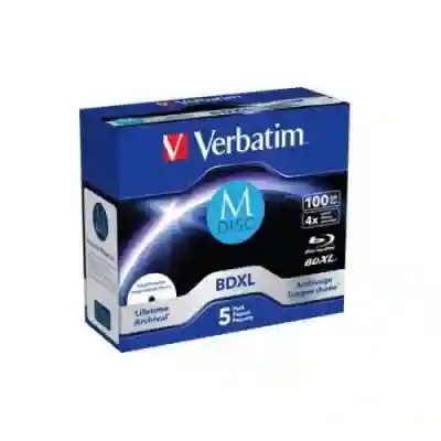 BD-R XL Verbatim 43834 100GB, 4x, 5buc