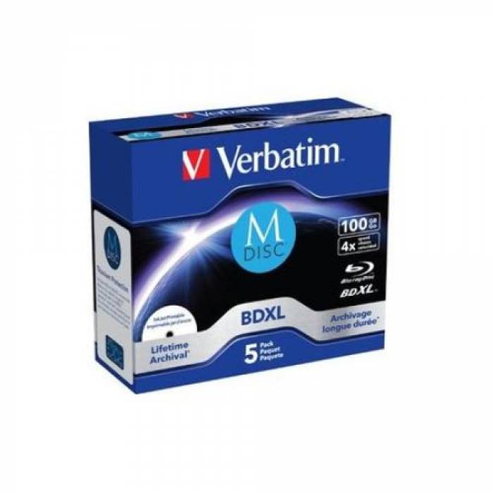 BD-R XL Verbatim 43834 100GB, 4x, 5buc
