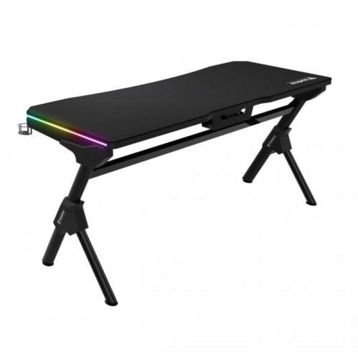 Birou gaming Gamdias Daedelus M1, RGB LED, Black