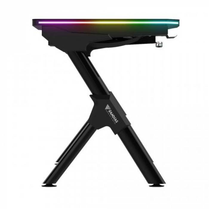 Birou gaming Gamdias Daedelus M1, RGB LED, Black