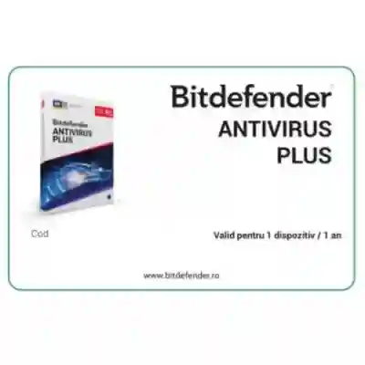 Bitdefender Antivirus Plus 2021, 1user/1year, scratch card, Base Retail