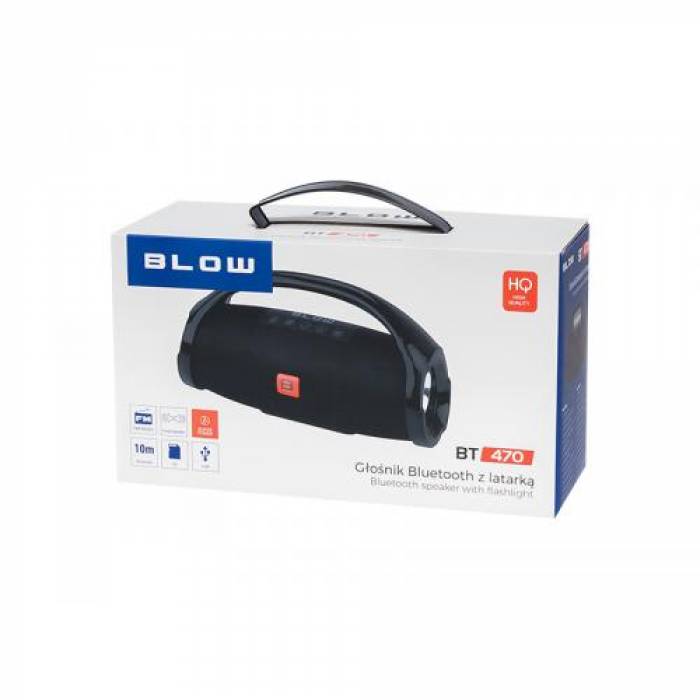 Boxa portabila Blow BT470, Bluetooth, Black