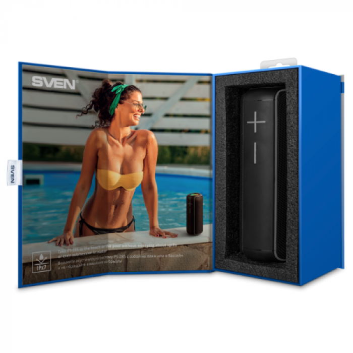 Boxa portabila SVEN PS-285, Bluetooth, Black