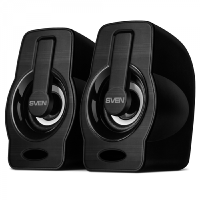 Boxe 2.0 SVEN 255 RGB, 6W, Black