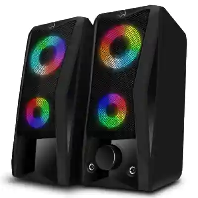 Boxe 2.0 SVEN 445 RGB, 6W, Black