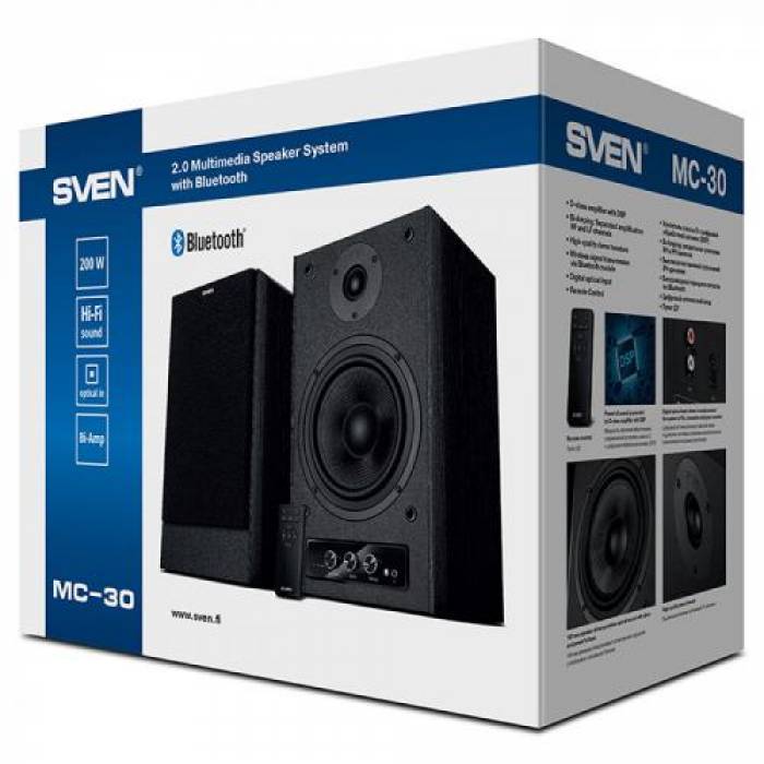 Boxe 2.0 SVEN MC-30, 200W, Black