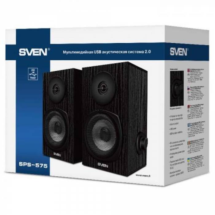 Boxe 2.0 SVEN SPS-575, 6W, Black