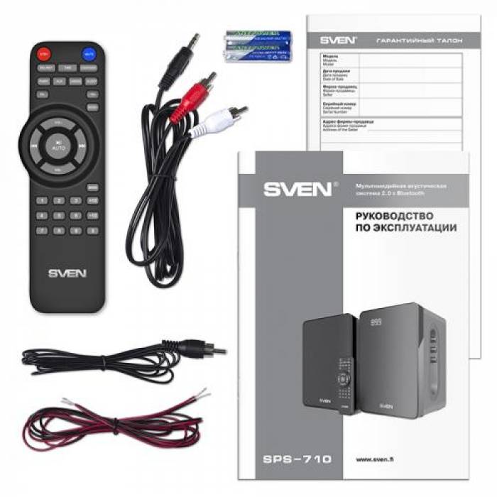 Boxe 2.0 SVEN SPS-710, 40W, Black