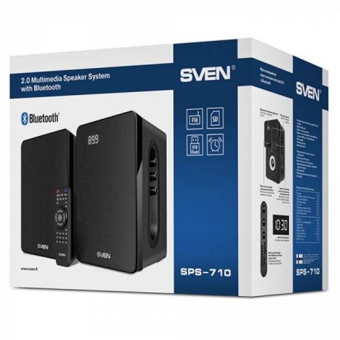 Boxe 2.0 SVEN SPS-710, 40W, Black