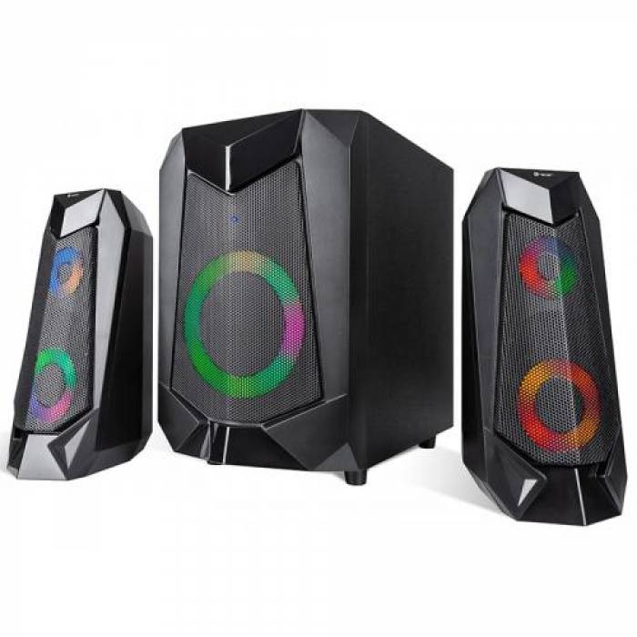 Boxe Tracer 2.1 Hi-Cube RGB Flow BLUETOOTH, Black