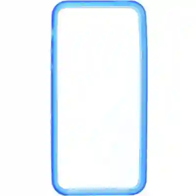 Bumper TnB IPH5BUMPBL pentru iPhone5, Blue + Folie de protectie