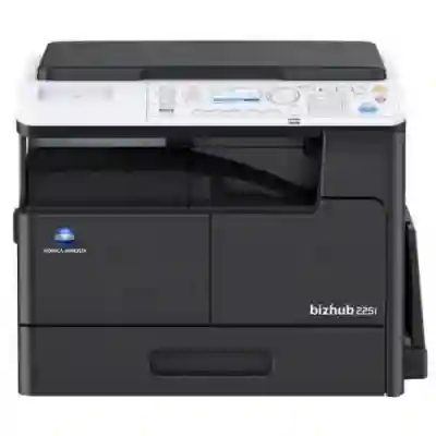 Bundle Multifunctional Laser Monocrom Konica-Minolta Bizhub 225i + Toner TN-118 + Capac OC-512 + Cablu de alimentare