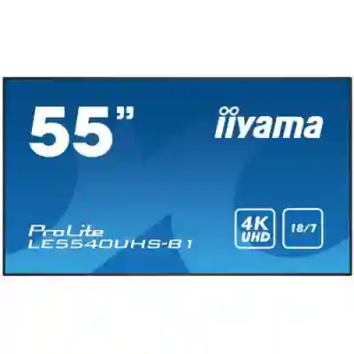 Business TV Iiyama ProLite Seria LE5540UHS-B1, 55inch, 3840x2160pixeli, Black